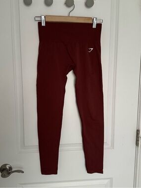 Gymshark  Burgundy Seamless Leggings size S